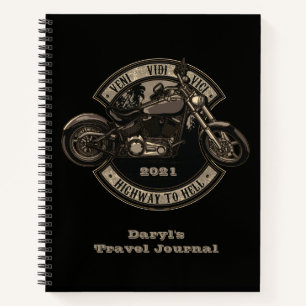 Biker Motorcycle Travel Journal