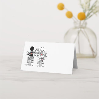 Biker Motorcycle Wedding  Place Card