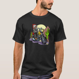 Biker Motorcycling Skeleton Onthe Bike Motorcyclis T-Shirt
