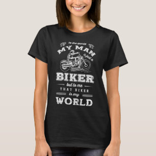 Biker Motorcyclist Girlfriend Motorbike Bride Husb T-Shirt
