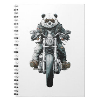 Biker Panda Notebook