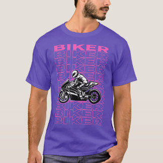 Biker Pastel Esthetic  T-Shirt