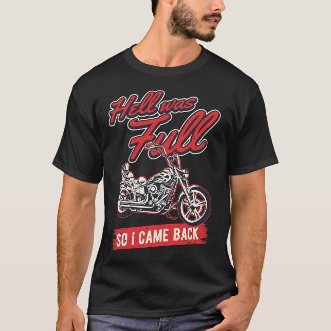 Biker Quotes Funny Motorcycle Rider Saying T-Shirt (Front)