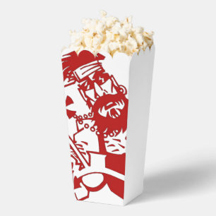 Biker red white popcorn boxes