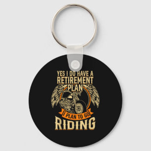 Biker retirement lifestyle motorcycle chopper low key ring