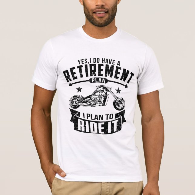 Biker Retirement T-Shirt (Front)