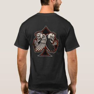Biker Saint or Sinner Ace of Spades Old School  T-Shirt