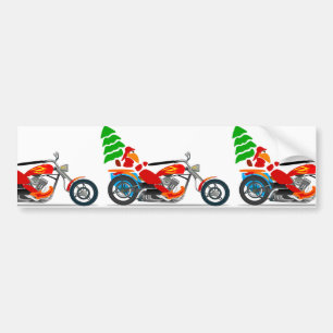 Biker Santa Bumper Sticker