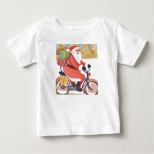 Biker santa claus baby T-Shirt
