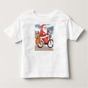Biker santa claus toddler T-Shirt