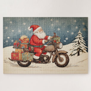 Biker Santa Jigsaw Puzzle