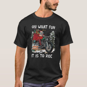 Biker Santa - Santa Claus Riding A Motorcycle T-Shirt