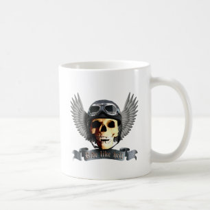 Biker Skull A Coffee Mug