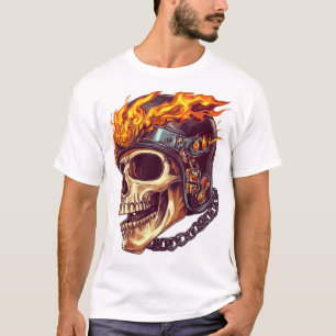 Biker Skull Reaper T-Shirt