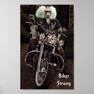 Biker Strong Poster