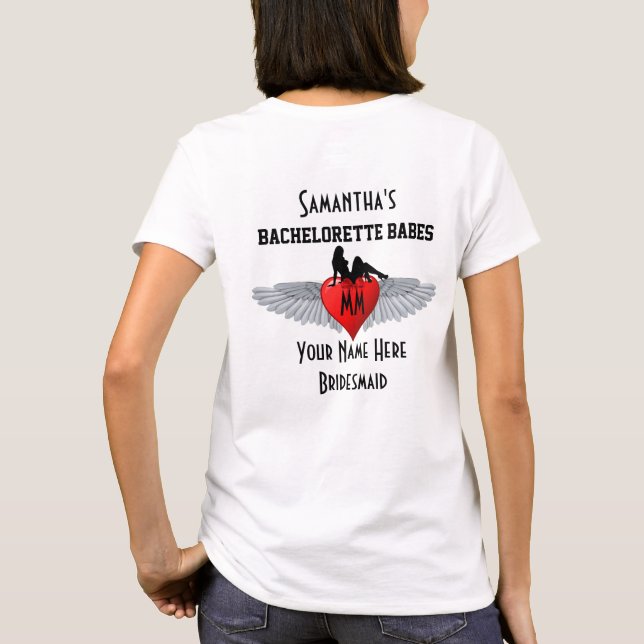 Biker style bacheorette party T-Shirt (Back)