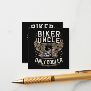 Biker Uncle Motorcycle Father's Day Enclosure Card