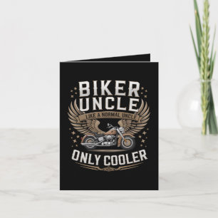Biker Uncle Motorcycle Father's Day Holiday Card