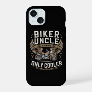 Biker Uncle Motorcycle Father's Day iPhone 15 Case