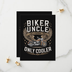 Biker Uncle Motorcycle Father's Day Save The Date