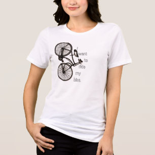 Biker Vintage Bike T-shirt Tri-Blend Shirt