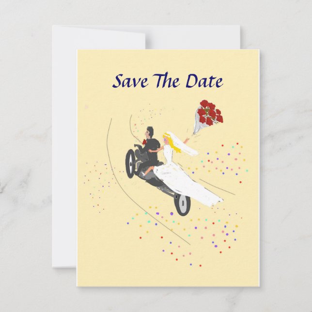 Biker Wedding Save The Date (Front)