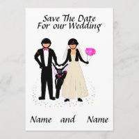 Biker Wedding Save The Date/ Invitations