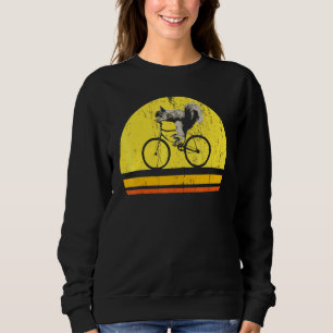 Biker Wildlife Forest Animal Nature Cycling Squirr Sweatshirt
