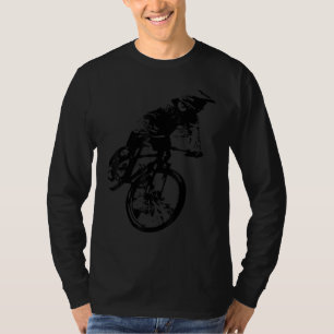 Biker with his mountain bike downhill enduro T-Shirt
