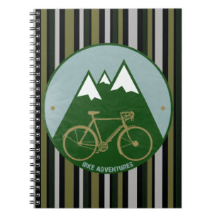 bikers adventure, mountains notebook