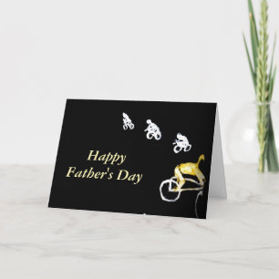 Bikers and Cyclist in the Dark Art Card