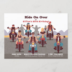 Bikers Birthday Party Invitation