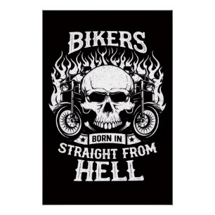 Bikers Born In Straight From Hell, Poster