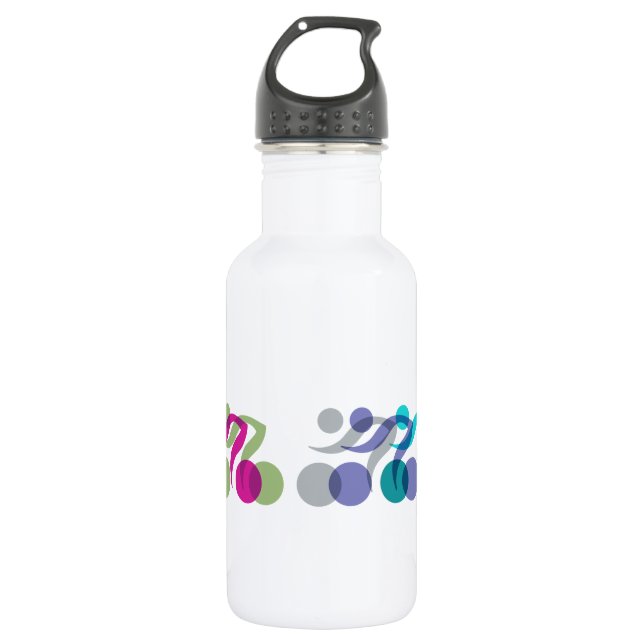 Bikers cool logo 532 ml water bottle (Front)
