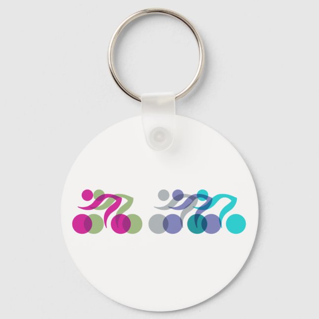 Bikers cool logo key ring (Front)