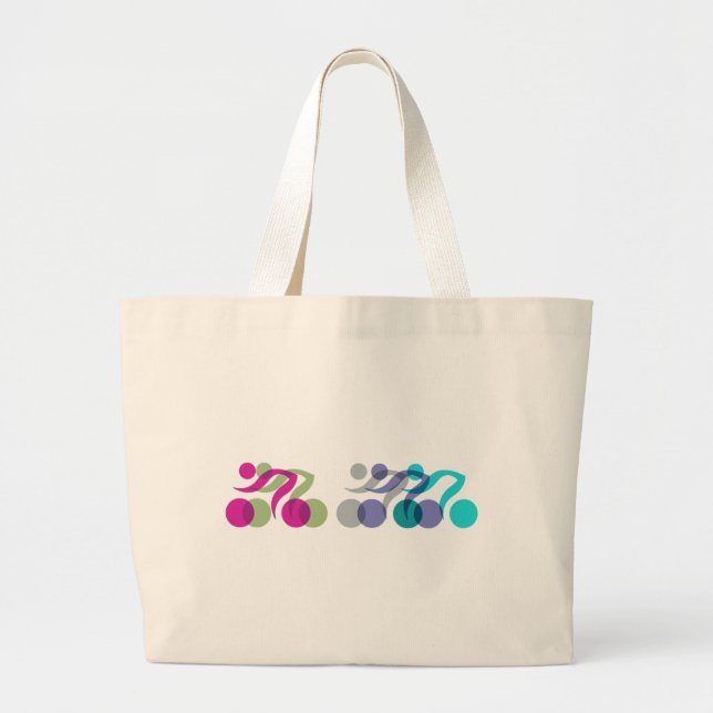 Bikers cool logo large tote bag (Front)