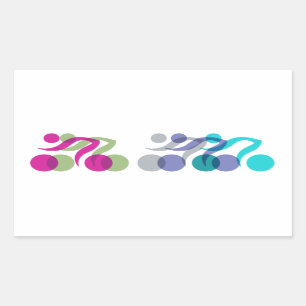Bikers cool logo rectangular sticker