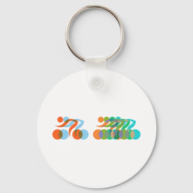 Bikers, Cyclers Freaks Key Ring (Front)