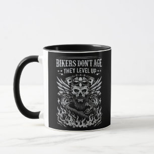 Bikers Don'T Age They Level Up, Mug