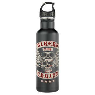 Bikers for Christ Motorcycle Patch Christian -Desi 710 Ml Water Bottle