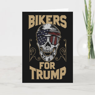 Bikers For Pro Trump Voices Motorcycle Rider Card