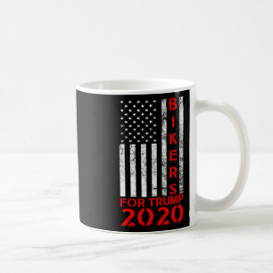 Bikers For Trump 2020 American Flag Conservative M Coffee Mug