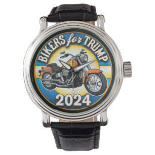 Bikers For Trump 2024 - Patriotic Cycling Watch