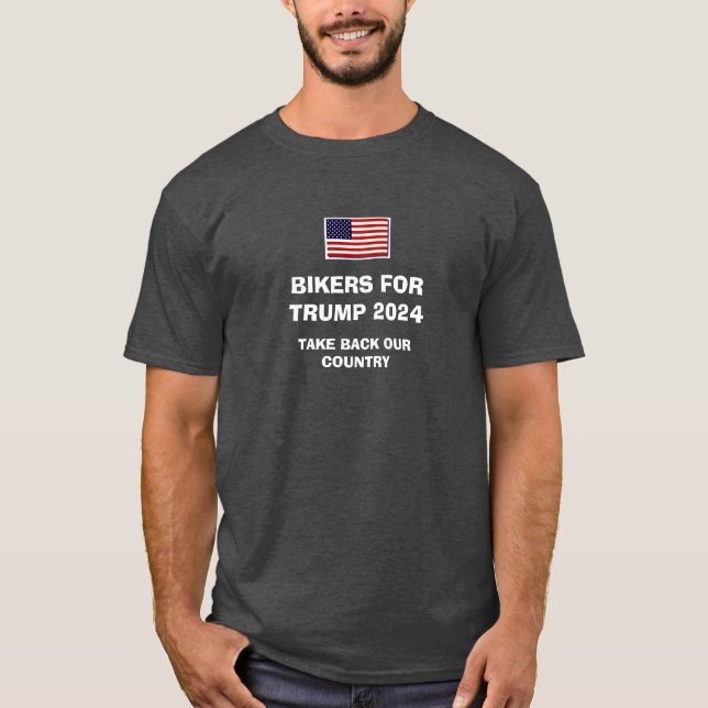 BIKERS FOR TRUMP 2024 T-Shirt (Front)