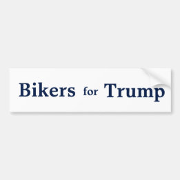 Bikers for Trump Bumper Sticker. Bumper Sticker