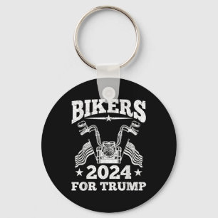 Bikers For Trump Motorcycle Ill Be Back Trump 2024 Key Ring