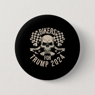 Bikers For Trump Take America Back Election 2024  6 Cm Round Badge