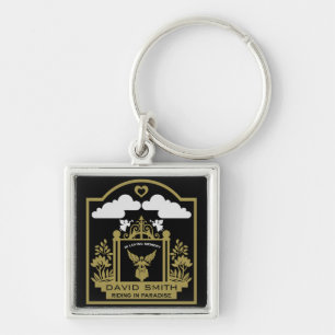 Bikers Memorial Funeral Gift Key Ring