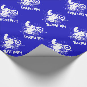 Bikers Motocross Dirt Bikers Mud Splatter Braap! Wrapping Paper