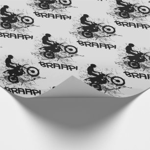 Bikers Motocross Dirt Bikers Mud Splatter Braap! Wrapping Paper